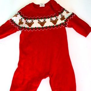 Baby Christmas Sweater Romper